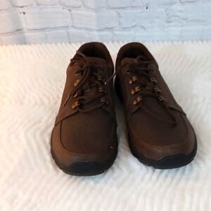 SKECHERS Men  Brown Memory‎ Foam  Oxford Shoes 9.5 M